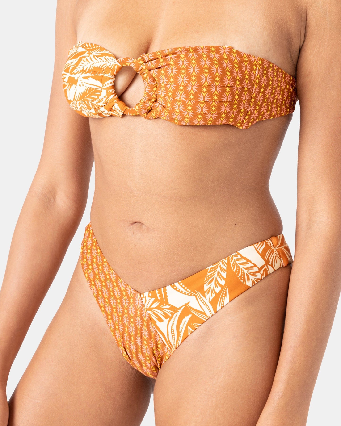 Ray Of Sunshine Ring Bandeau Bikini Top