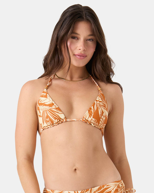 Ray Of Sunshine Reversible Tiki Triangle Bikini Top