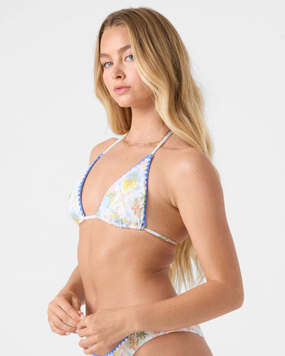Catch My Drift Tiki Triangle Bikini Top
